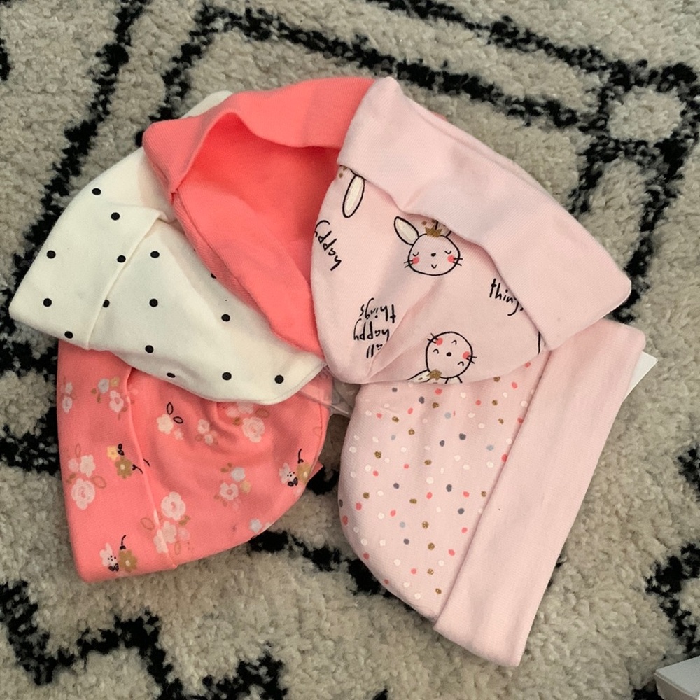 Gerber - 5 Baby Cap Set